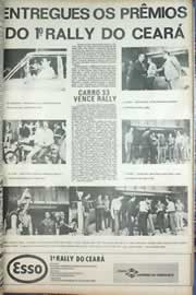 Página do jornal Correio do Ceará de setembro de 1971