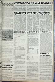 Página do jornal Correio do Ceará de setembro de 1971