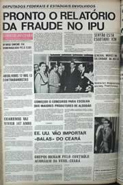 Página do jornal Correio do Ceará de setembro de 1971