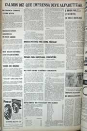 Página do jornal Correio do Ceará de setembro de 1971