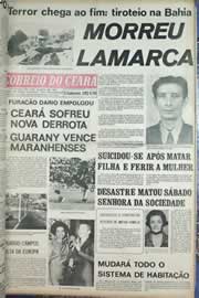 Página do jornal Correio do Ceará de setembro de 1971