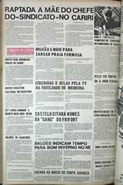 Página do jornal Correio do Ceará de setembro de 1971