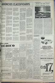 Página do jornal Correio do Ceará de setembro de 1971