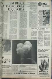 Página do jornal Correio do Ceará de setembro de 1971