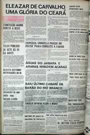 Página do jornal Correio do Ceará de setembro de 1971