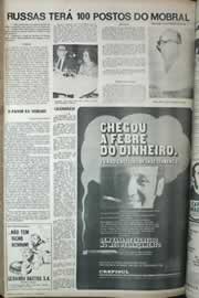 Página do jornal Correio do Ceará de setembro de 1971
