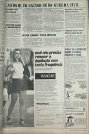 Página do jornal Correio do Ceará de setembro de 1971
