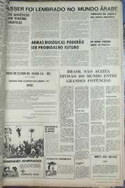Página do jornal Correio do Ceará de setembro de 1971