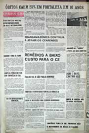 Página do jornal Correio do Ceará de outubro de 1971