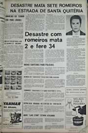 Página do jornal Correio do Ceará de outubro de 1971