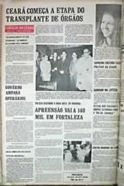 Página do jornal Correio do Ceará de outubro de 1971