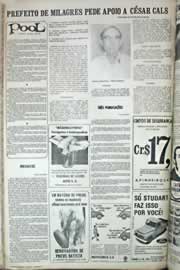Página do jornal Correio do Ceará de outubro de 1971