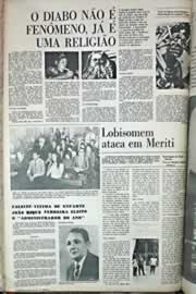 Página do jornal Correio do Ceará de outubro de 1971