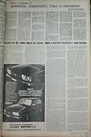 Página do jornal Correio do Ceará de outubro de 1971