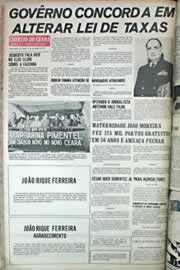 Página do jornal Correio do Ceará de outubro de 1971