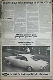 Página do jornal Correio do Ceará de outubro de 1971