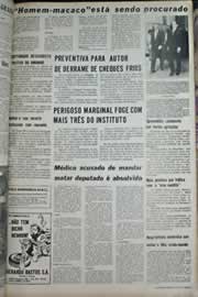 Página do jornal Correio do Ceará de outubro de 1971