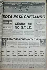 Página do jornal Correio do Ceará de outubro de 1971