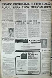 Página do jornal Correio do Ceará de outubro de 1971