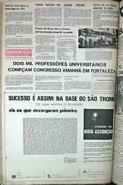 Página do jornal Correio do Ceará de outubro de 1971