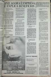 Página do jornal Correio do Ceará de outubro de 1971