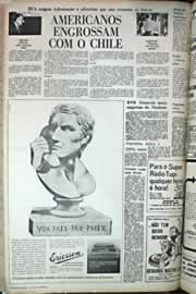 Página do jornal Correio do Ceará de outubro de 1971