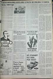 Página do jornal Correio do Ceará de outubro de 1971