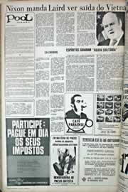Página do jornal Correio do Ceará de outubro de 1971