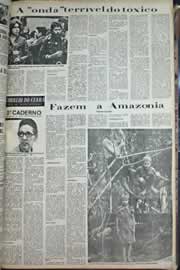Página do jornal Correio do Ceará de outubro de 1971