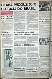 Página do jornal Correio do Ceará de outubro de 1971