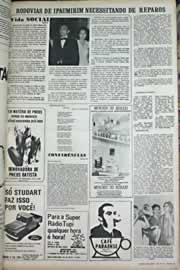 Página do jornal Correio do Ceará de outubro de 1971