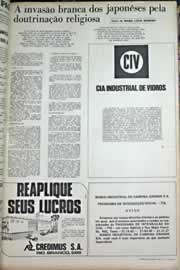Página do jornal Correio do Ceará de outubro de 1971