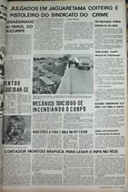 Página do jornal Correio do Ceará de novembro de 1971
