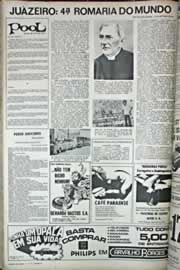 Página do jornal Correio do Ceará de novembro de 1971