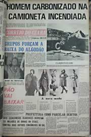 Página do jornal Correio do Ceará de novembro de 1971