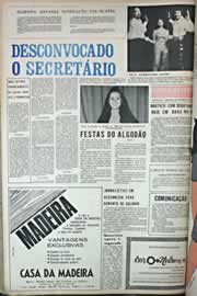 Página do jornal Correio do Ceará de novembro de 1971