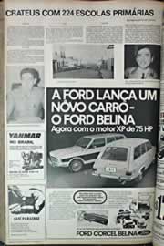 Página do jornal Correio do Ceará de dezembro de 1971