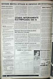 Página do jornal Correio do Ceará de dezembro de 1971