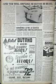 Página do jornal Correio do Ceará de dezembro de 1971