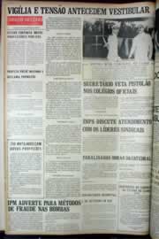 Página do jornal Correio do Ceará de janeiro de 1972