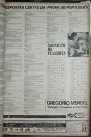 Página do jornal Correio do Ceará de janeiro de 1972