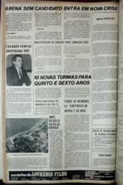 Página do jornal Correio do Ceará de janeiro de 1972