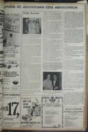 Página do jornal Correio do Ceará de janeiro de 1972