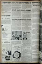 Página do jornal Correio do Ceará de janeiro de 1972