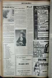 Página do jornal Correio do Ceará de janeiro de 1972
