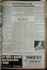 Página do jornal Correio do Ceará de janeiro de 1972