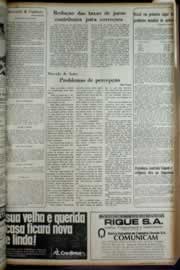 Página do jornal Correio do Ceará de janeiro de 1972