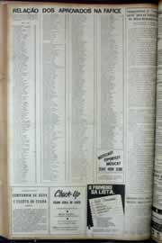 Página do jornal Correio do Ceará de janeiro de 1972