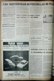 Página do jornal Correio do Ceará de janeiro de 1972