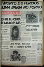 Página do jornal Correio do Ceará de janeiro de 1972